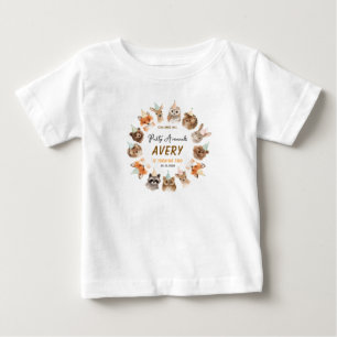 Party Animals 2. Geburtstag Süße Dschungeltiere Baby T-shirt