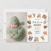 Party Animals 2nd Birthday | Cute Jungle Animal Einladung (Vorderseite)