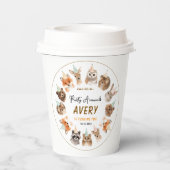 Party Animals 2nd Birthday | Cute Jungle Animal Pappbecher (Rückseite)