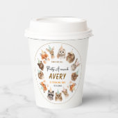 Party Animals 2nd Birthday | Cute Jungle Animal Pappbecher (Vorderseite)