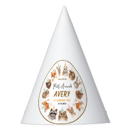 Party Animals 2nd Birthday | Cute Jungle Animal Partyhütchen