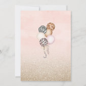 Party Animals baby shower Leopard Print Jungl Wild Einladung (Rückseite)