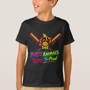 Party Animals Baseball Trikot  T-Shirt