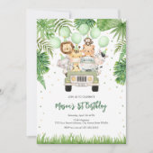 Party Animals Boy Birthday Invitation Einladung (Vorderseite)