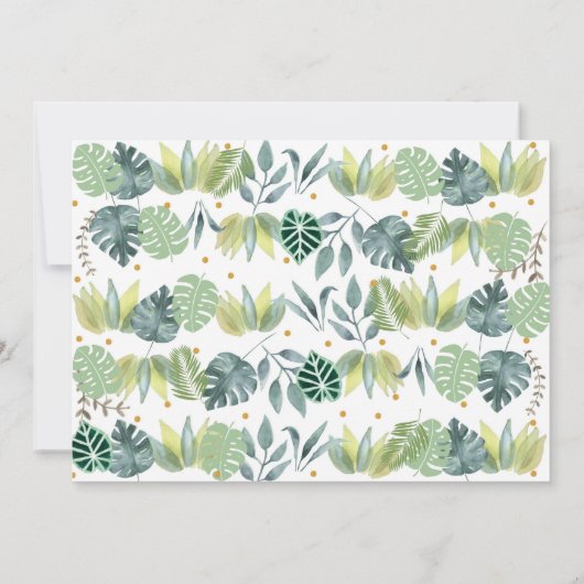 Party Animals Boy Safari Geburtstag Einladung (Rückseite)