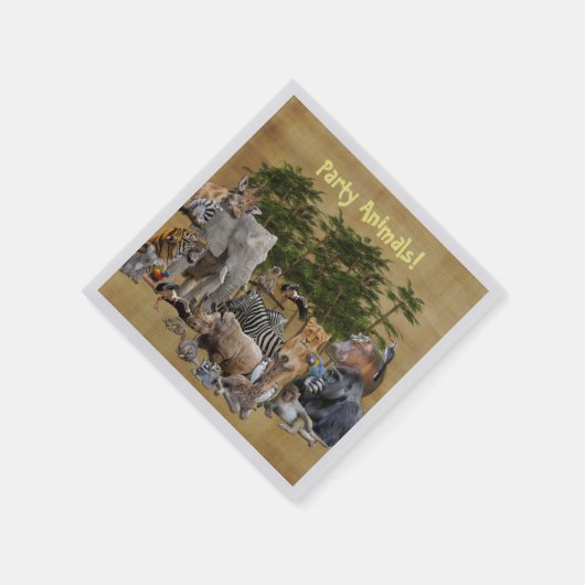 Party Animals Cocktail Napkins Serviette (Ecke)