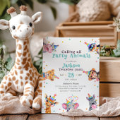 Party Animals Editierbare Altersangabe Kindergebur Einladung