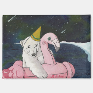 Party Animals: Eisbär Magnet 3,5"x2,5"