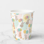 Party Animals Farbiges Kindergeburtstag Party Pappbecher (Rückseite)