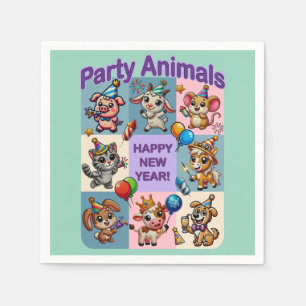 Party Animals "Frohes Neues Jahr" Serviette
