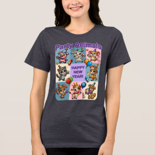 Party Animals "Frohes Neues Jahr" Tri-Blend Shirt