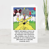 Party Animals Funny Geburtstag Gruß Karte (Vorderseite)