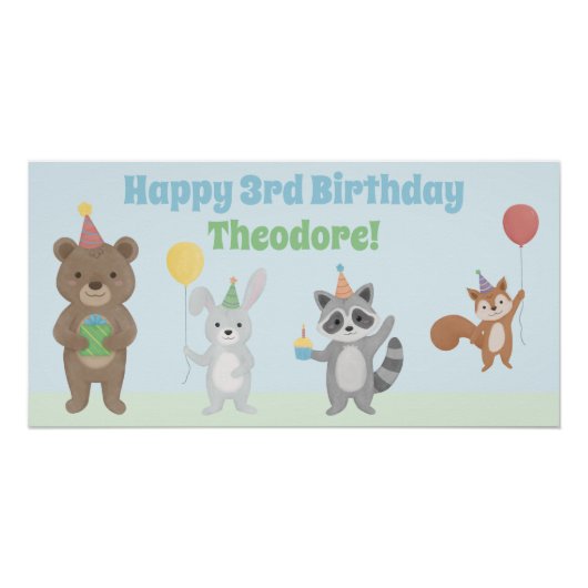 Party Animals Geburtstag Poster (Vorderseite)