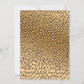 Party Animals Girl Safari 2. Geburtstag Einladung (Rückseite)