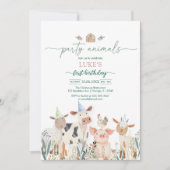 Party Animals Kids Birthday Invitation Einladung (Vorderseite)