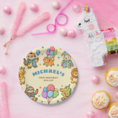 Party Animals Kindergeburtstag Whimsical ZOO Pappteller (Party)