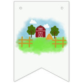 Party Animals Ready to Play Balls Rustic Farm Wimpelkette (Erste Fahne)