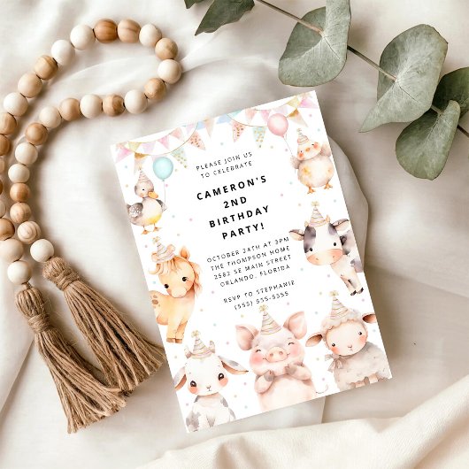 Party Animals Safari Birthday Party Invitation Einladung