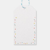 Party Animals Safari Girl Pink Danke Wild Time Geschenkanhänger (Rückseite)