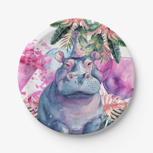 Party Animals Safari Jungle Wild Einen Geburtstag Pappteller (Vorderseite)