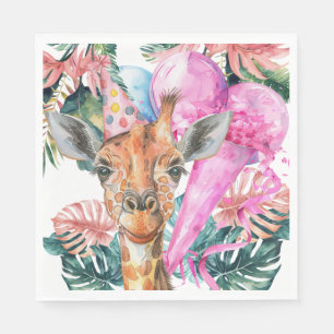 Party Animals Safari Jungle Wild Einen Geburtstag Serviette