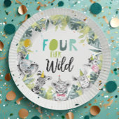 Party Animals Safari Vier mal Wild Junge Geburtsta Pappteller