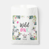 Party Animals Safari Wild ein Mädchen Erstgeburt Geschenktütchen (Vorderseite)