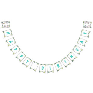 Party Animals Safari Wild One Happy Birthday Wimpelkette