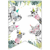 Party Animals Safari Wild One Happy Geburtstag Wimpelkette (Erste Fahne)