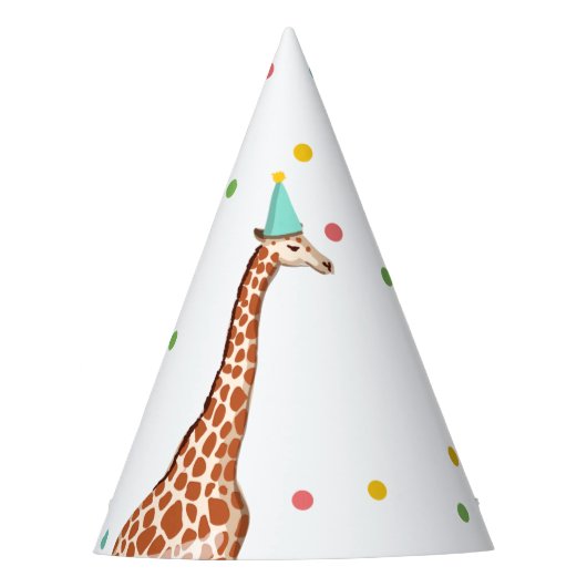 Party Animals Safari Wilder Jungle Zoo Geburtstag Partyhütchen (Vorderseite)
