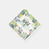 Party Animals Safari Young Wild und Drei Geburtsta Serviette (Ecke)