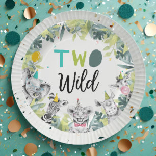 Party Animals Safari Zwei Wildschweine Geburtstags Pappteller
