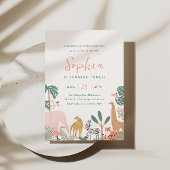 Party Animals Zoo Geburtstag Einladung Safari