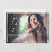 Party Ankündigung 2023 Graduate Foto Card (Vorderseite)