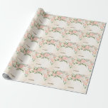 Party Aquarell Peach Weiße Blume Elegante Geschenkpapier<br><div class="desc">Party Aquarell Peach White Blume Elegantes Wrapping Paper. Einzigartiges,  schönes,  stilvolles Design. Leicht personalisiert zu sein. Schriftart Stil,  Größe und Farben können geändert werden. Matching-Elemente verfügbar.</div>