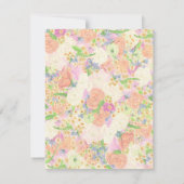 Party Aquarell Wappen Dankeskarte (Rückseite)