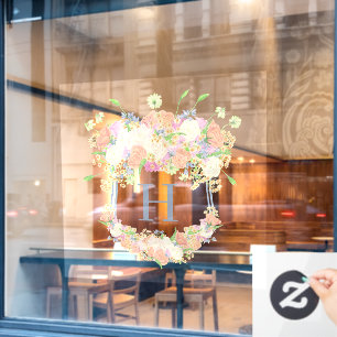 Party Aquarell Wappen Fensteraufkleber