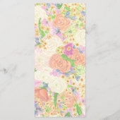 Party Aquarell Wappen Menükarte (Rückseite)