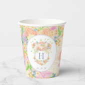 Party Aquarell Wappen Pappbecher (Vorderseite)