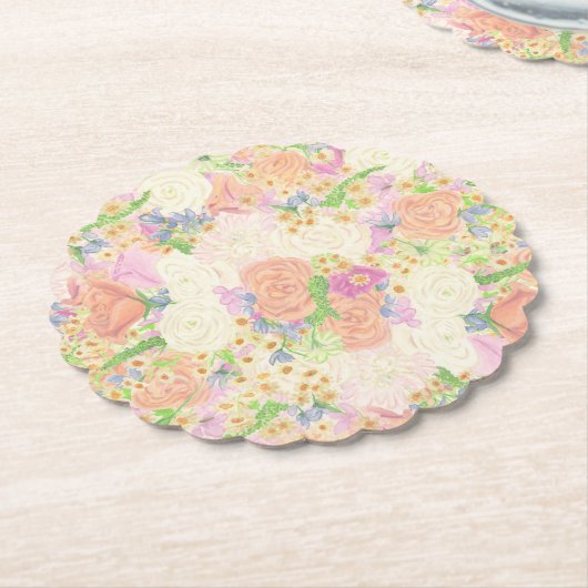 Party Aquarell Wappen Untersetzer (angewinkelt)