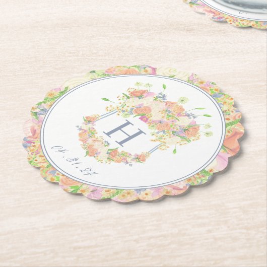 Party Aquarell Wappen Untersetzer (angewinkelt)