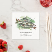 Party | Aquarellfisch Serviette (Beispiel)