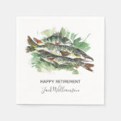 Party | Aquarellfisch Serviette (Vorderseite)