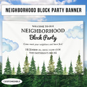 Party "Aquarellkiefern" Banner