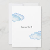 Party "Aquarellkiefern" Einladung (Rückseite)