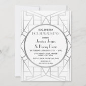 Party Art Deco Gatsby Housewarming im 19. Jahrhund Einladung (Vorderseite)