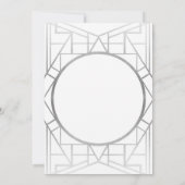Party Art Deco Gatsby Housewarming im 19. Jahrhund Einladung (Rückseite)