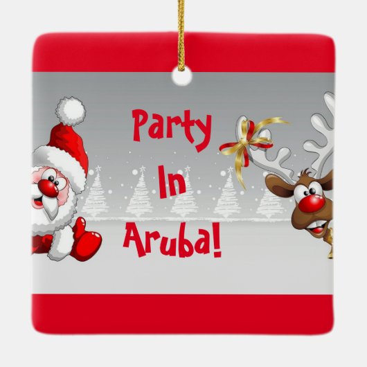 Party Aruba Weihnachtsschmuck (Rückseite)