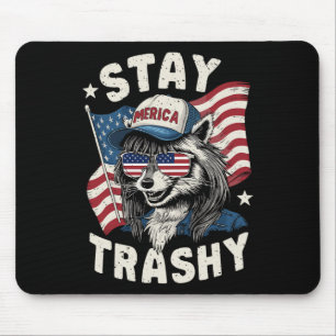 Party Atreifen Redneck Raccoon Tras Bleibe Mousepad