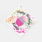 Party auf der Birthday Blobfish Papierplatte Serviette (Ecke)